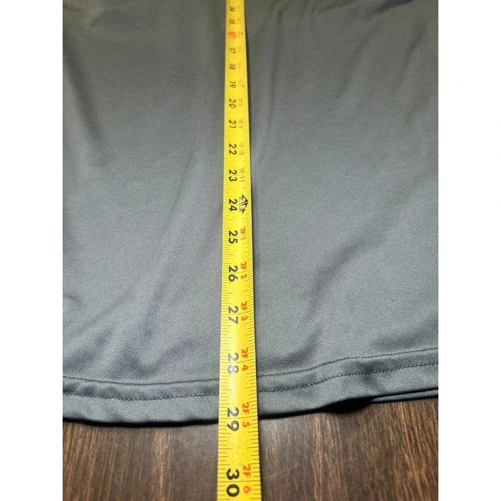 Nike Golf Mens Long Sleeve Mock‎ Neck Performance Shirt Grey Large L Activewear